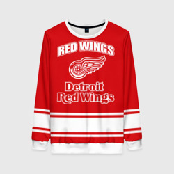 Женский свитшот 3D Detroit red wings