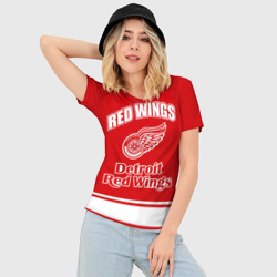 Женская футболка 3D Slim Detroit red wings - фото 2