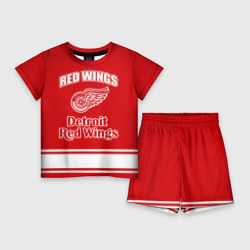 Детский костюм с шортами 3D Detroit red wings