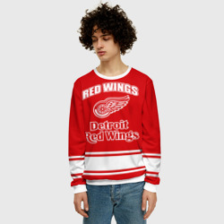 Мужской свитшот 3D Detroit red wings - фото 2