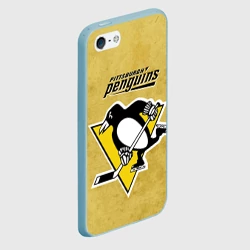 Чехол для iPhone 5/5S матовый Pittsburgh Pinguins - фото 2