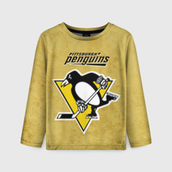 Детский лонгслив 3D Pittsburgh Pinguins