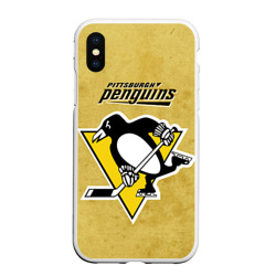 Чехол для iPhone XS Max матовый Pittsburgh Pinguins