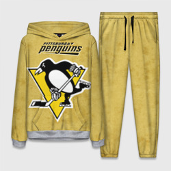 Женский костюм с толстовкой 3D Pittsburgh Pinguins