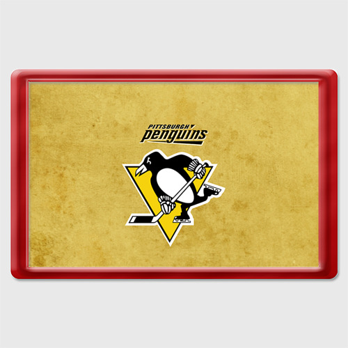 Магнит 45*70 Pittsburgh Pinguins, цвет красный