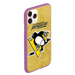 Чехол для iPhone 11 Pro Max матовый Pittsburgh Pinguins - фото 2