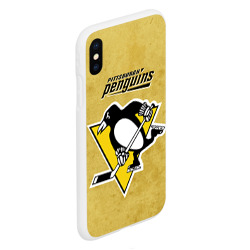 Чехол для iPhone XS Max матовый Pittsburgh Pinguins - фото 2