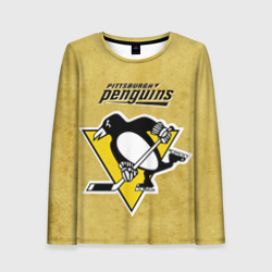 Женский лонгслив 3D Pittsburgh Pinguins