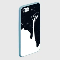 Чехол для iPhone 5/5S матовый Черно-белый - фото 2