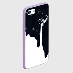 Чехол для iPhone 5/5S матовый Черно-белый - фото 2