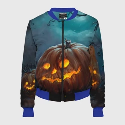 Женский бомбер 3D Тыква