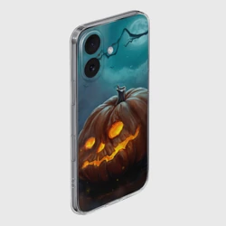 Чехол для iPhone 16 силиконовый с защитой камеры Тыква - фото 2