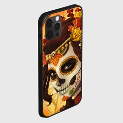 Чехол для iPhone 12 Pro Max Девушка. Сахарный череп - фото 2