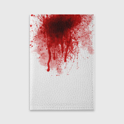 Обложка для паспорта матовая кожа Кровь