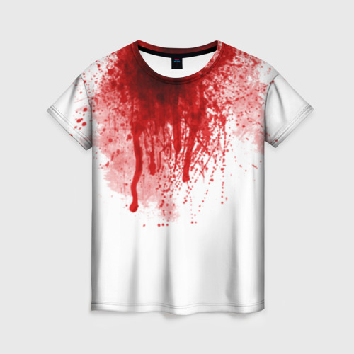 Женская футболка 3D Кровь, цвет 3D печать