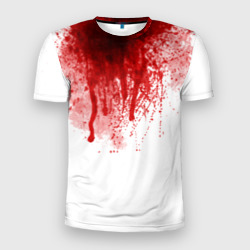 Мужская футболка 3D Slim Кровь