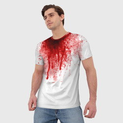 Мужская футболка 3D Кровь - фото 2