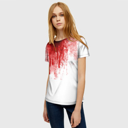 Женская футболка 3D Кровь - фото 2