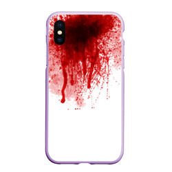 Чехол для iPhone XS Max матовый Кровь