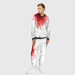 Мужской костюм с толстовкой 3D Кровь - фото 2