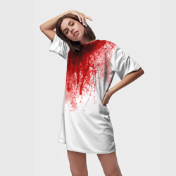 Платье-футболка 3D Кровь - фото 2
