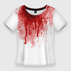 Женская футболка 3D Slim Кровь