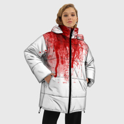 Женская зимняя куртка Oversize Кровь - фото 2