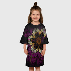 Детское платье 3D Цветочная абстракция - фото 2