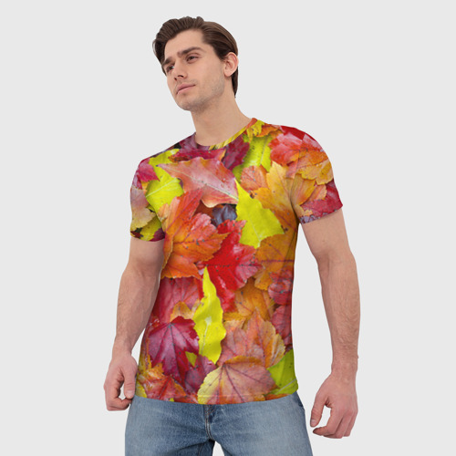 Мужская футболка 3D Осень, цвет 3D печать - фото 3