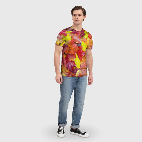 Мужская футболка 3D Осень, цвет 3D печать - фото 5