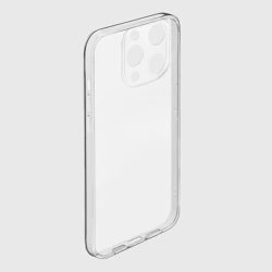 Чехол для iPhone 15 Pro Max силиконовый с защитой камеры Котик