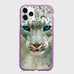 Чехол для iPhone 11 Pro матовый Снежный барс