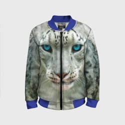 Детский бомбер 3D Снежный барс