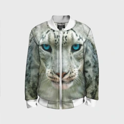 Детский бомбер 3D Снежный барс