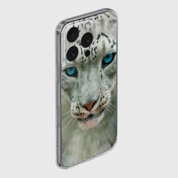 Чехол для iPhone 16 Pro Max силиконовый с защитой камеры Снежный барс - фото 2