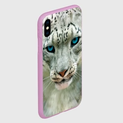 Чехол для iPhone XS Max матовый Снежный барс - фото 2