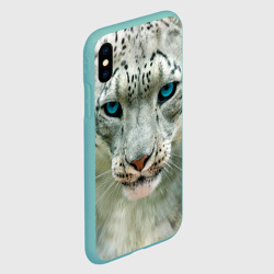 Чехол для iPhone XS Max матовый Снежный барс - фото 2