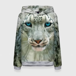 Женская толстовка 3D Снежный барс