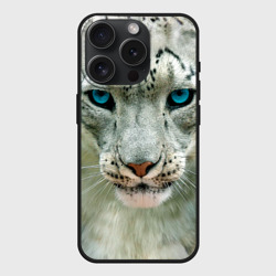 Чехол силиконовый для Apple iPhone 15 Pro матовый Снежный барс