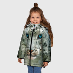 Зимняя куртка для девочек 3D Снежный барс - фото 2