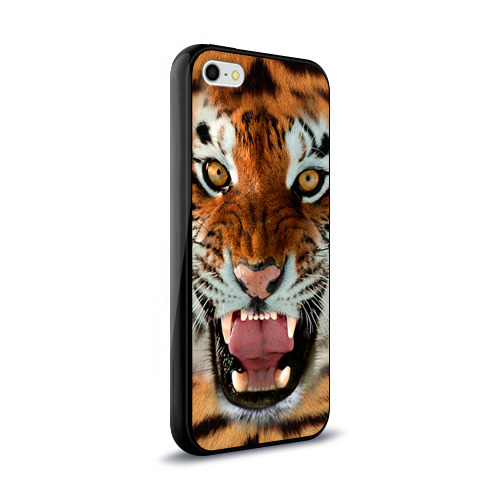Чехол для iPhone 5/5S глянцевый Тигр Фото 01 Чехол для iPhone 5/5S глянцевый Тигр Фото 01