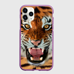Чехол для iPhone 11 Pro матовый Тигр