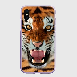 Чехол для iPhone XS Max матовый Тигр