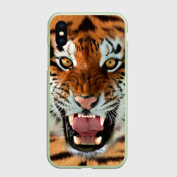 Чехол для iPhone XS Max матовый Тигр