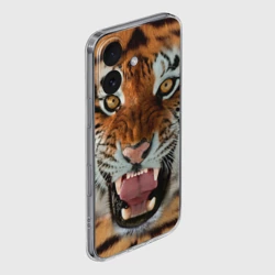 Чехол для iPhone 16 силиконовый с защитой камеры Тигр - фото 2