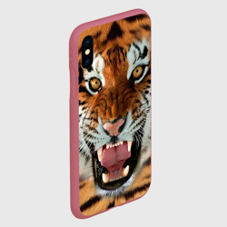 Чехол для iPhone XS Max матовый Тигр - фото 2