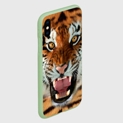 Чехол для iPhone XS Max матовый Тигр - фото 2