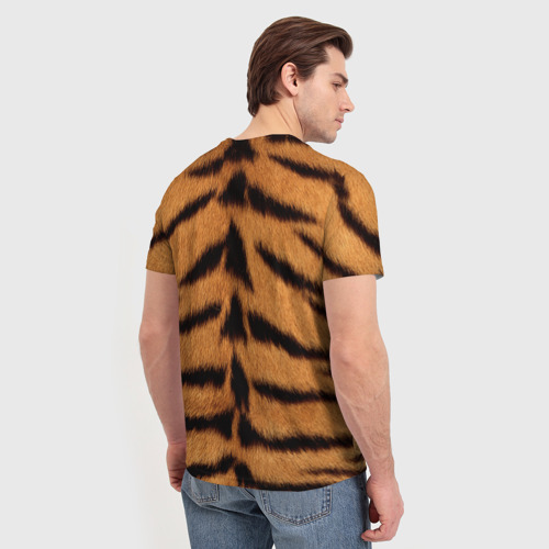 Мужская футболка 3D Тигр, цвет 3D печать - фото 4