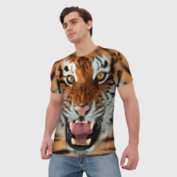 Мужская футболка 3D Тигр - фото 2