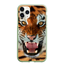 Чехол для iPhone 11 Pro матовый Тигр